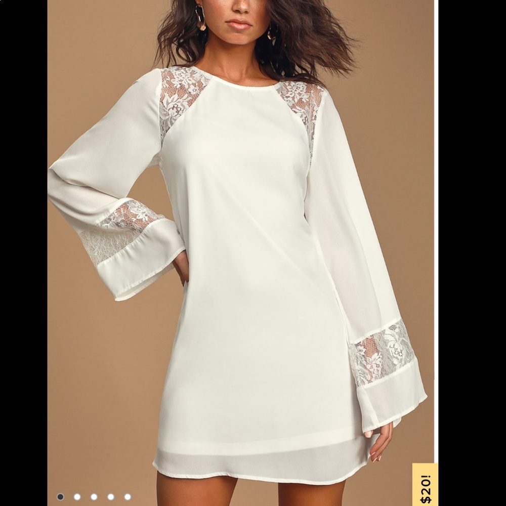White lace Lulus dress